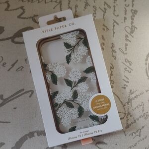 Rifle Paper Co. Floral iPhone 12/12 Pro Case - White and Green